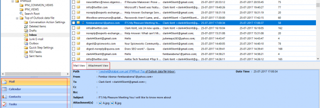 Outlook PST Repair Tool screenshot