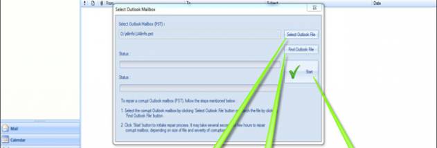 Outlook Repair PST screenshot