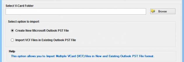 Outlook VCard Export screenshot