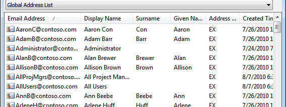 OutlookAddressBookView x64 screenshot