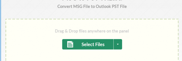OutlookWare MSG to PST Converter screenshot