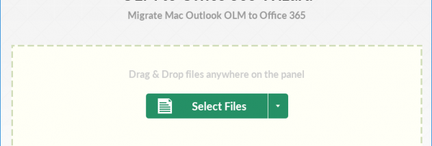 OutlookWare OLM to Office 365 Importer Tool screenshot
