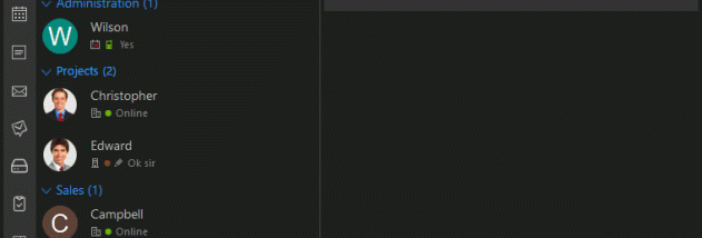 Output Messenger screenshot