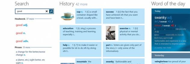 Oxford Advanced Learner's Dictionary for Windows UWP screenshot