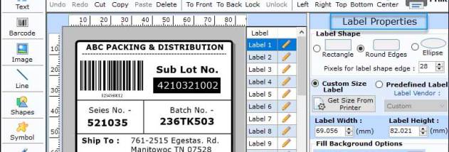 Packaging Barcode Creator Software screenshot