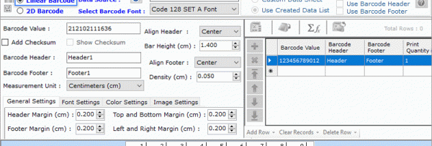 Packaging Barcode Label Maker Software screenshot