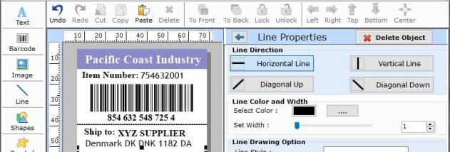 Packaging Barcode Maker Program screenshot