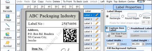 Packaging Barcode Maker Software screenshot