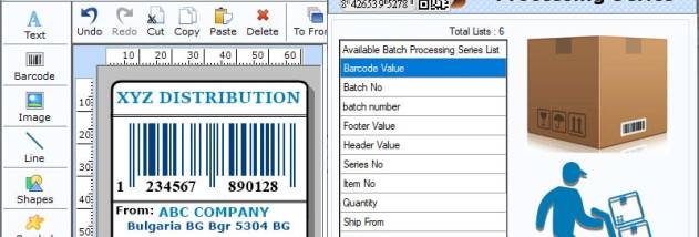 Packaging Industry Barcode Tool screenshot