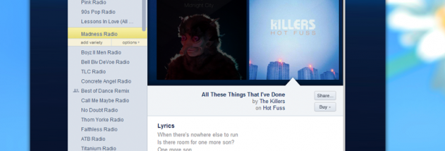 Pandora App for Pokki screenshot