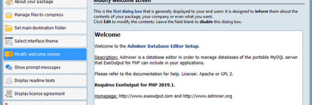 Paquet Builder screenshot