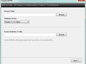 Paradox2MDB screenshot