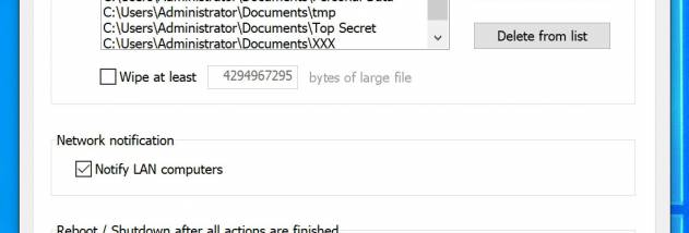 Paranoid File Shredder screenshot