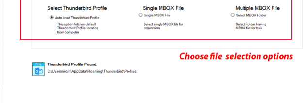 PassFixer Thunderbird Converter Software screenshot