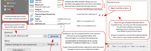 Password Agent Lite screenshot
