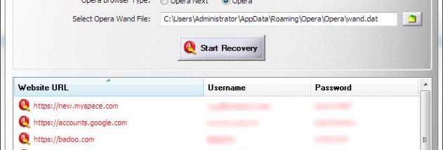 Password Decryptor for Opera Browser screenshot