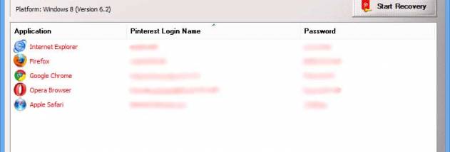 Password Decryptor for Pinterest screenshot
