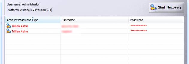 Password Decryptor for Trillian screenshot