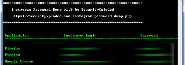 Password Dump for Instagram screenshot
