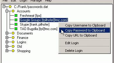 Password Gorilla 64-bit screenshot