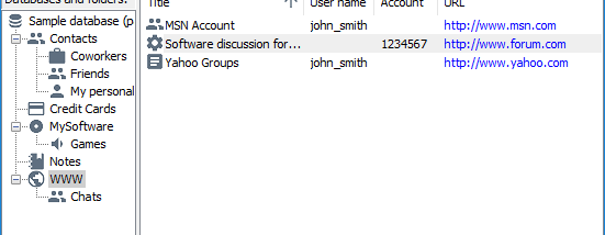Password Manager XP screenshot