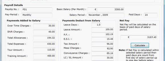 Payroll System screenshot