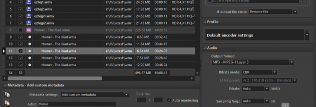 Pazera Free WMA to MP3 Converter screenshot