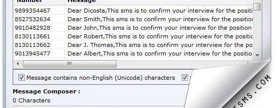PC to Mobile Text SMS screenshot