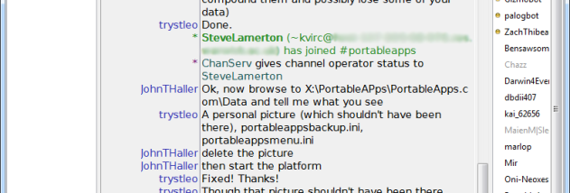PChat Portable screenshot