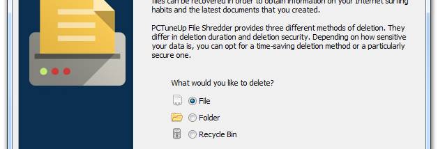 PCTuneUp Free File Shredder screenshot