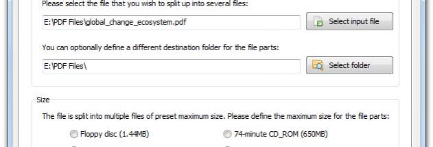 PCTuneUp Free File Splitter Joiner screenshot