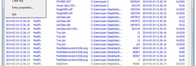PCTuneUp Free Folder Monitor screenshot