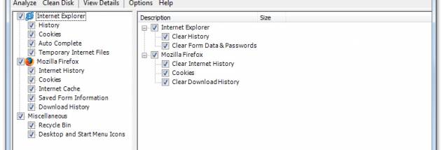 PCTuneUp Free Privacy Cleaner screenshot