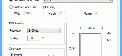 PDF Printer Windows UWP screenshot