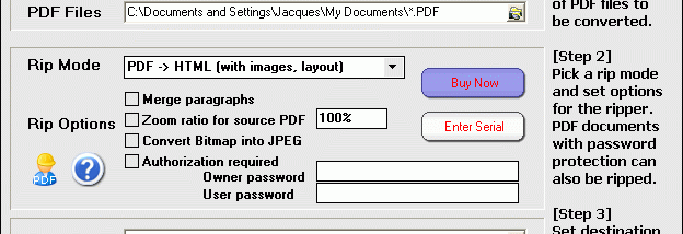PDF Ripper screenshot