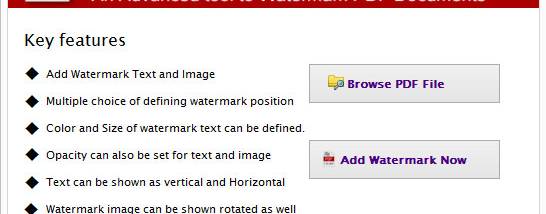 PDF Watermark screenshot