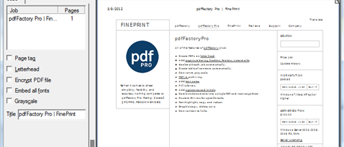 pdfFactory (x64 bit) screenshot