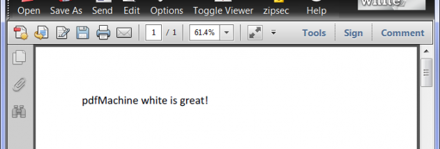 pdfMachine white screenshot