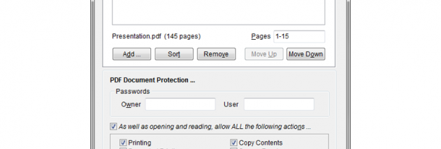 PDFTK Builder Portable screenshot