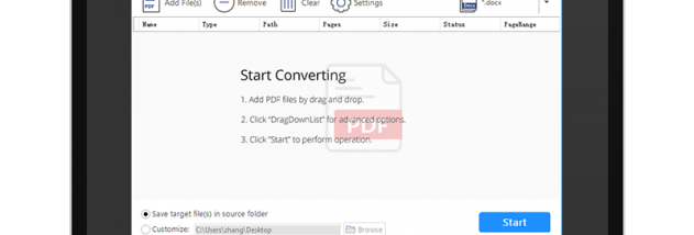 PDFtoWord Converter screenshot