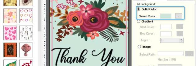 Personalized Greeting Card Application screenshot