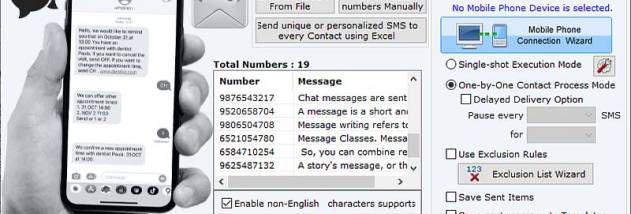 Personalized SMS Message Application screenshot