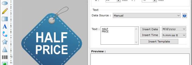 Personalized Tool for Label Designing screenshot