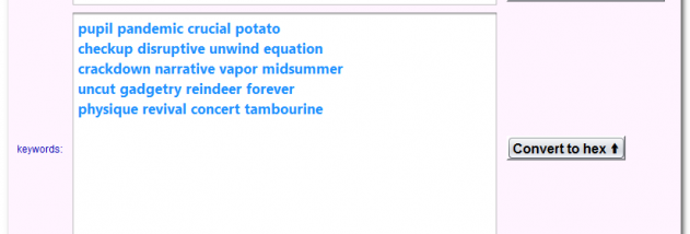 PGP Keywords screenshot