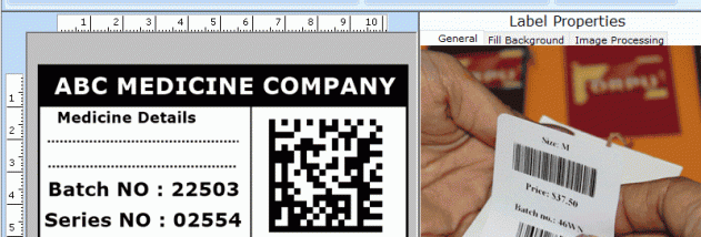 Pharmaceutical Label & Barcode Software screenshot