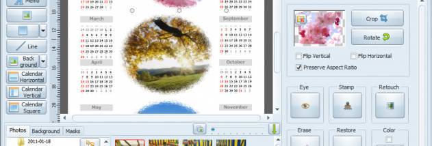 Photo Calendar Studio 2016 screenshot
