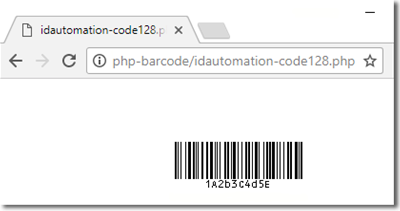 PHP Barcode Generator Script screenshot