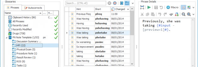 PhraseExpander screenshot