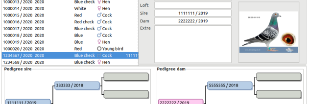 Pigeon Planner screenshot