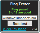 Ping Tester screenshot